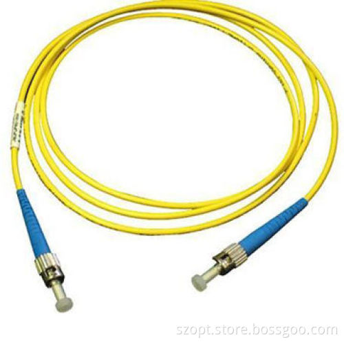 ST-ST Single-mode Duplex Patch Cord with High Reliability, Cost Effective